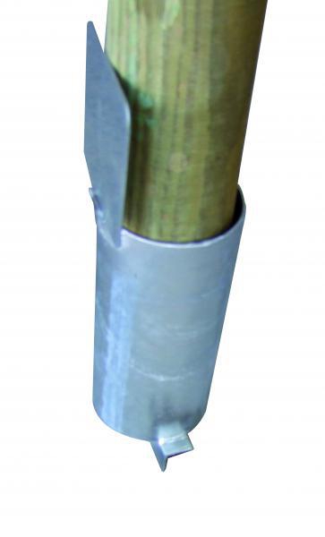 Fourreau simple avec couvercle pour potelet bois 